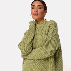 Oversized High Neck Sweater